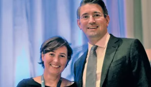 Neue DG PARO-Präsidentin Prof. Dr. Bettina Dannewitz und Tagungspräsident Prof. Dr. Moritz Kebschull.