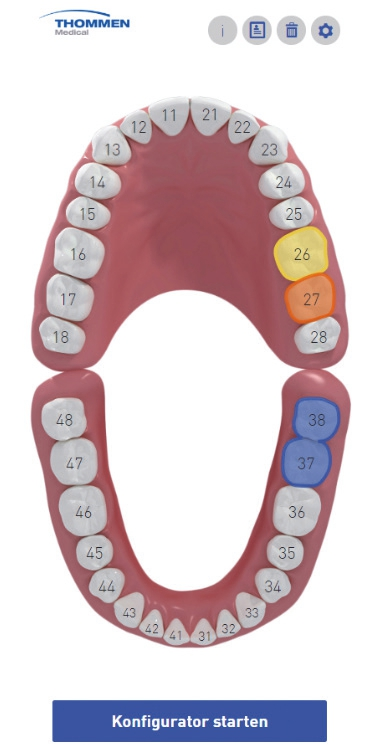 Implantatposition bestimmen…