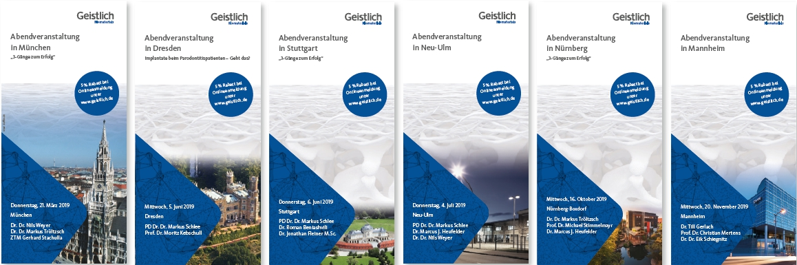 Abendveranstaltungen von Geistlich Biomaterials.