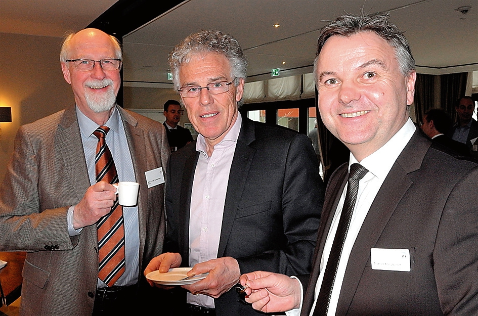 Die ehemaligen Präsidenten Prof. Dr. Gerhard Wahl und Prof. Dr. Dr. Dieter Weingart mit Sektionskoordinator Thomas Kreuzwieser (von links).