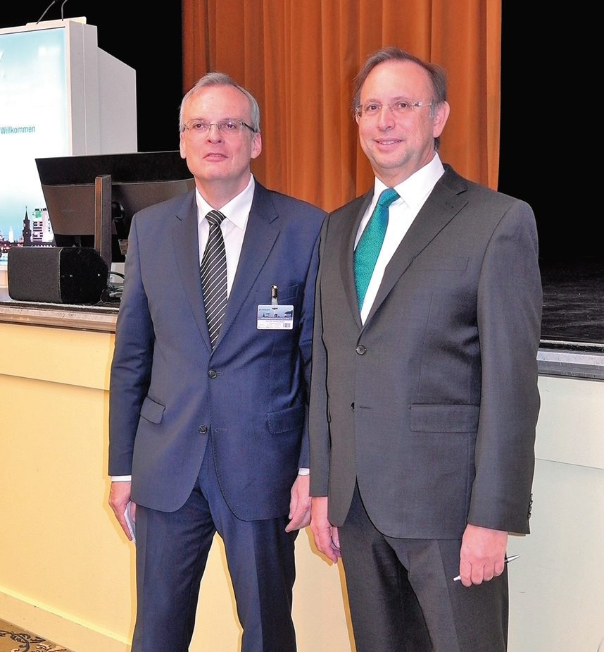 Die „Kongressmacher“ Prof. Dr. Herbert Deppe (links) und Prof. Dr. Roland Hille.