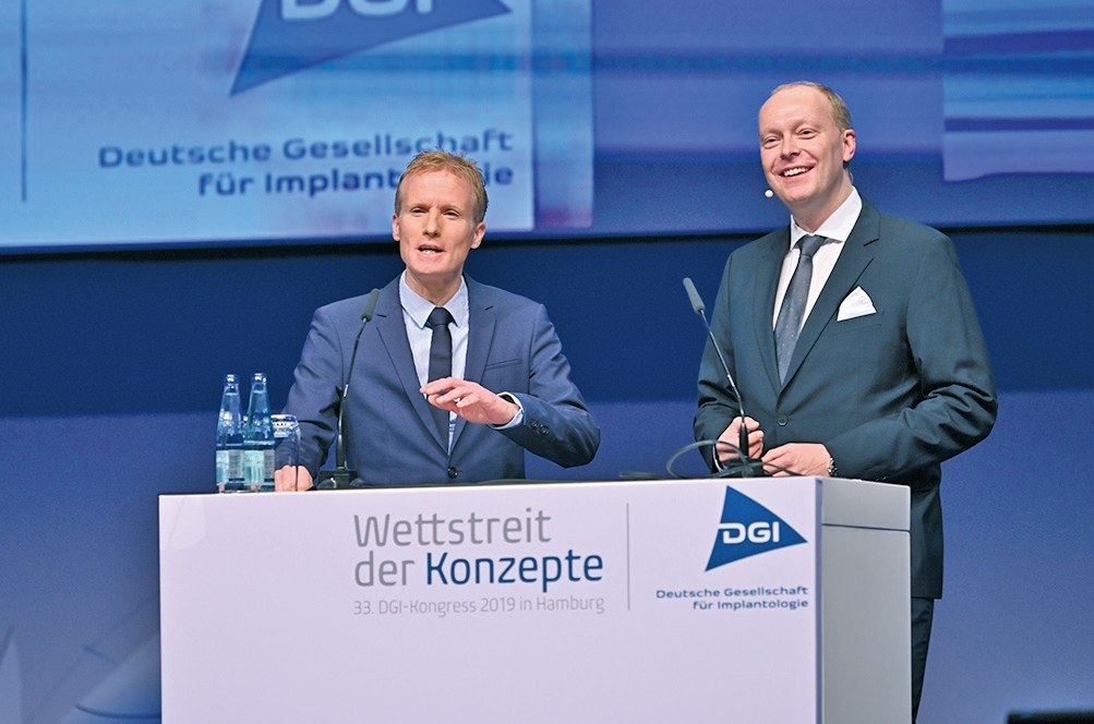 Die Kongresspräsidenten Prof. Dr. Frank Schwarz (links) und Prof. Dr. Florian Beuer.
