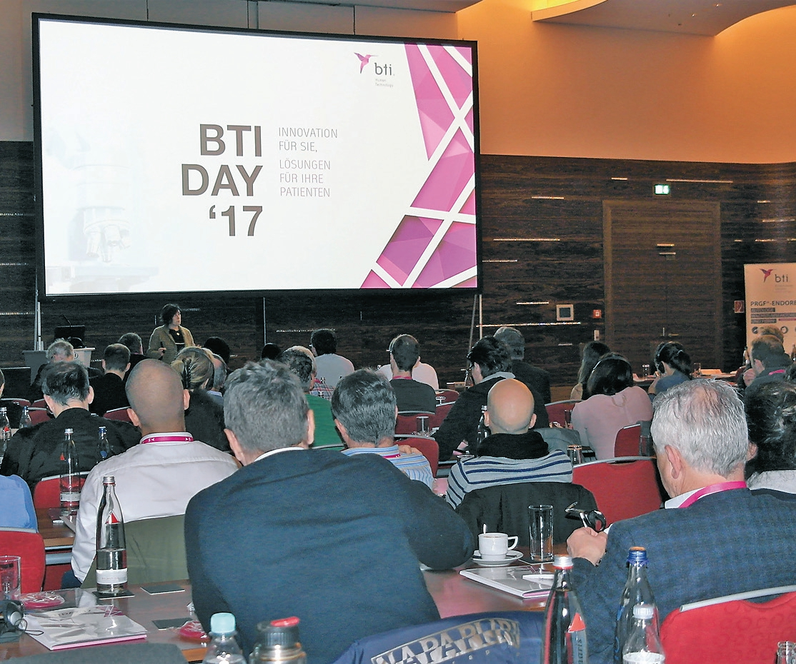 Rund 170 Zahnmediziner waren am 11. November 2017 zum 4. BTI Day in das Hotel Hilton Frankfurt Airport „THE SQUAIRE“ gekommen. Die exzellenten Referenten diskutierten richtungsweisende Therapiekonzepte für eine effektive, nachhaltige und schonende Implantologie.