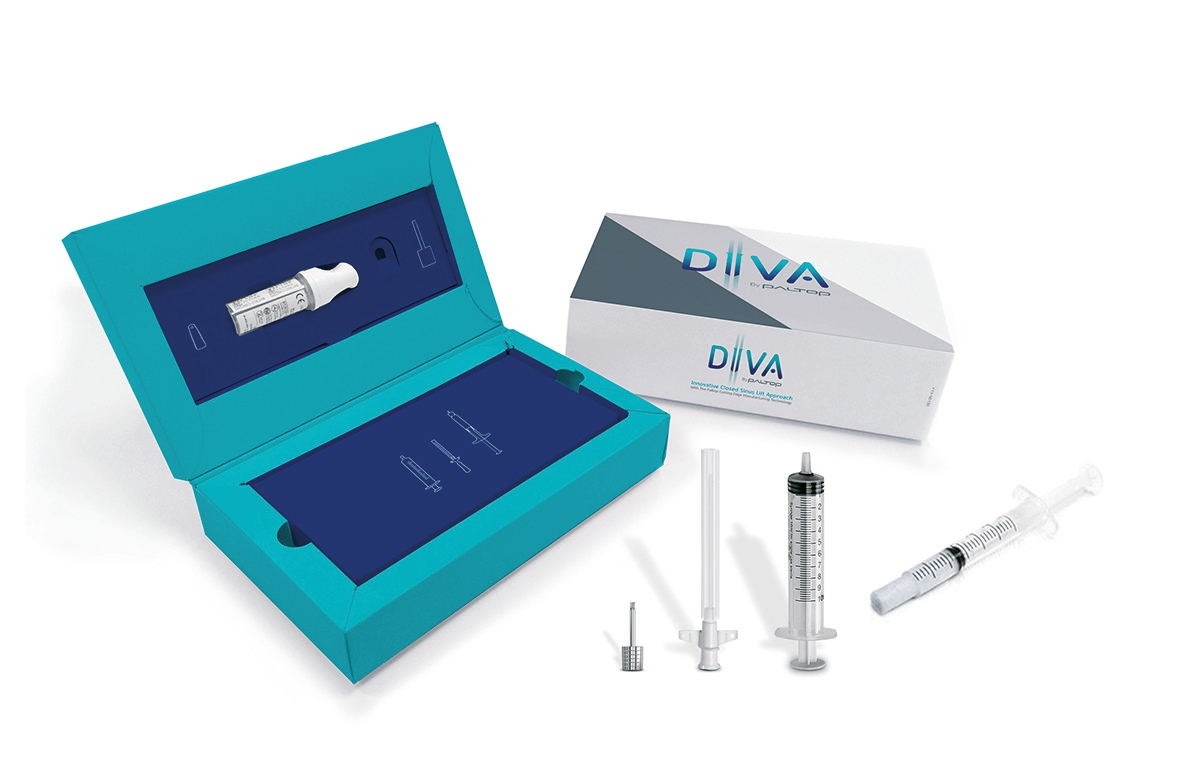 Von Paltop zum Patent angemeldet: Komplettsystem „Diva“ für den geschlossenen Sinuslift.