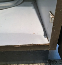 Abb. 1: Mangelhafter Unterschrank.