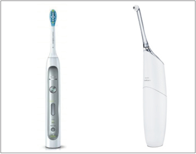 Abb. 2: Philips Sonicare FlexCare Platinium und Philips Sonicare AirFloss Ultra.