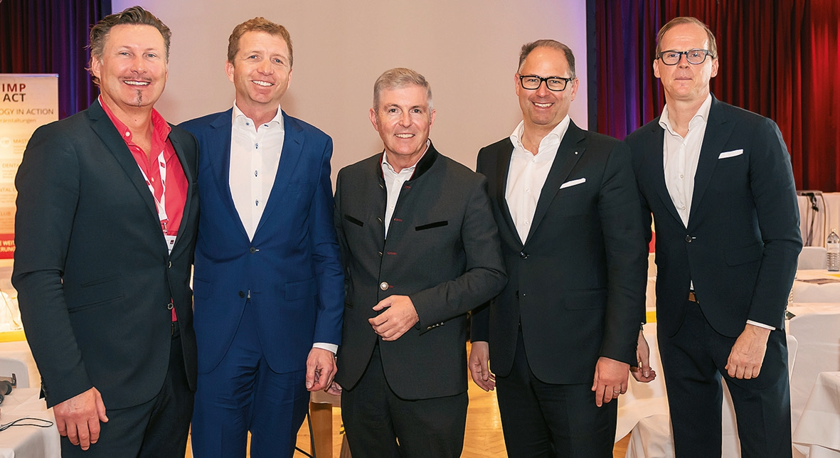 Ein Teil der Referenten (von links): Dr. Dr. Manfred Nilius, Dr. Alexander Hacker, Prof. Dr. Fred Bergmann, Prof. Dr. Daniel Grubeanu und Prof. Dr. Dr. Ralf Smeets.
