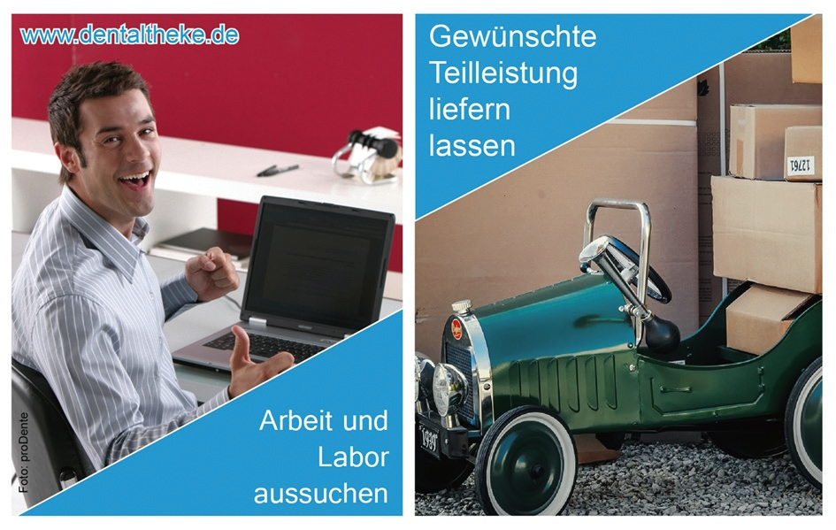Abb. 2: Im Portal finden Labore zusammen. Wie einst bei den Automobilen von Henry Ford werden Teile am laufenden Band von Spezialisten gefertigt. © proDente