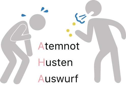 Abb. 3: Charakteristisches Beschwerdebild (AHA-Symptome).