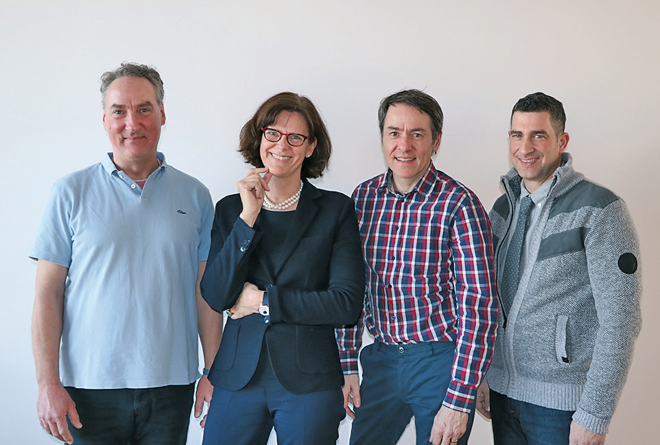 Abb. 5: Die aktuelle Jury (v. l.): ZT Martin Koller, Prof. Dr. Frauke Müller, ZTM Andreas Kunz und Arian Deutsch.