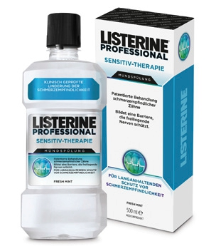 Abb. 5: Alkoholfreie Listerine Professional Sensitiv-Therapie Mundspülung (Johnson & Johnson).