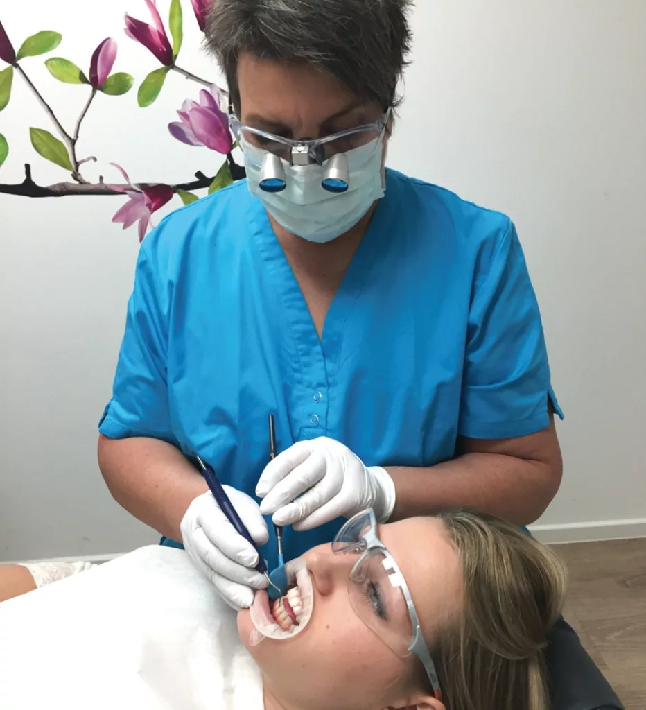 6-Punktmessung mit 1 mm Einteilung.