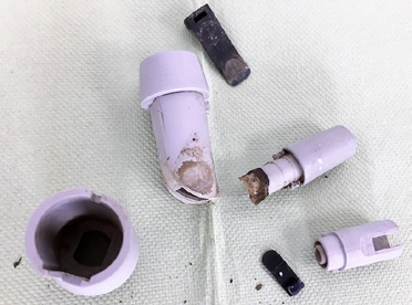 Abb. 3: Zerlegtes Saughandstück.