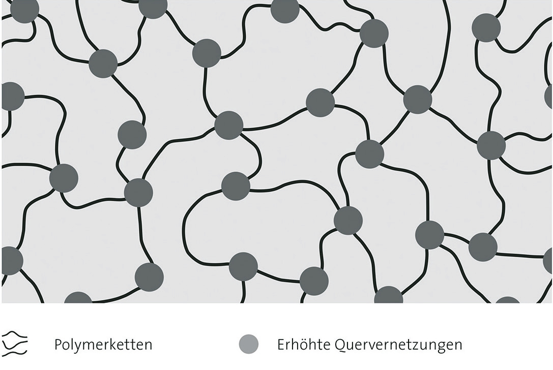 Abb. 5: Die Abkürzung TCR in beiden Zahnlinien steht für TwinCrossedResin, einen speziellen Zahnwerkstoff, der für eine hohe Abrasionsfestigkeit und Plaqueresistenz sorgt.