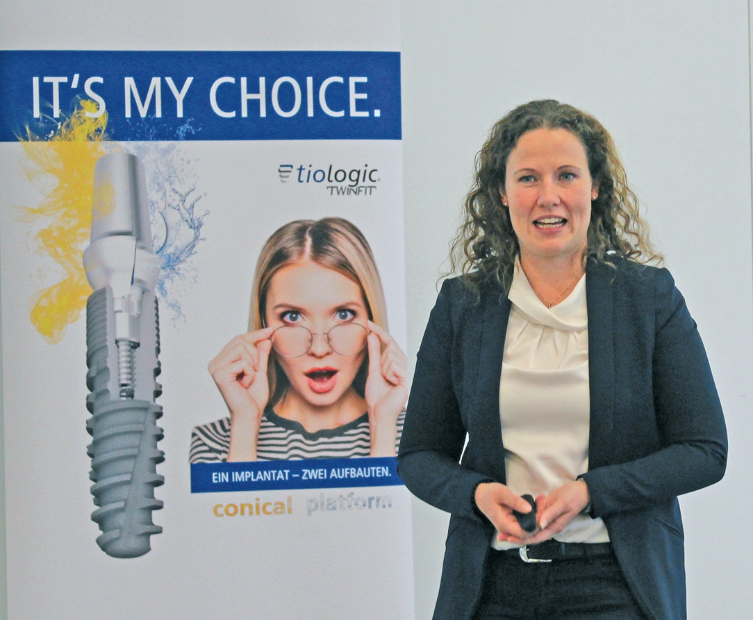Nadine Böinghoff, Produktmanagerin Implantologie, war maßgeblich an der strategischen Markteinführung beteiligt.