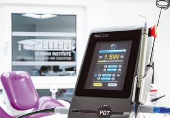 Abb. 6: Diodenlaser Blulase 810 mit Programm zur Parodontitistherapie.