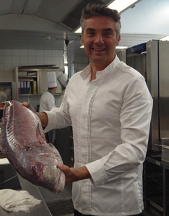 Chefkoch Christian Bertogna im Gourmet-Restaurant.