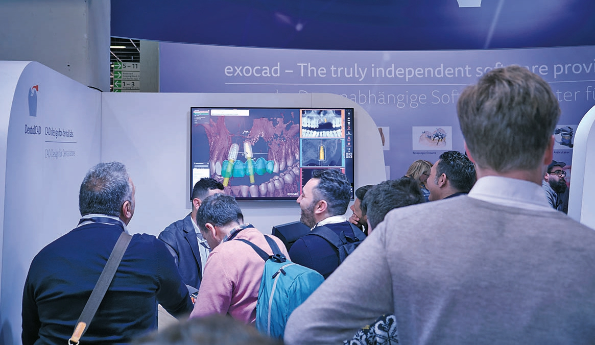 Abb. 10: Exocad präsentierte ein breites Portfolio an Software-Anwendungen.