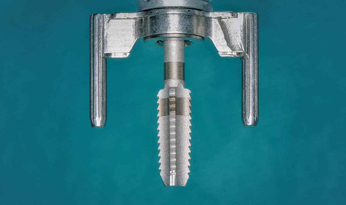Abb. 12: Mit dem Gewindeschneider thread.cutter wurde das Bohrprotokoll finalisiert.