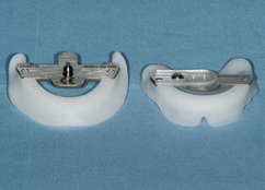 Abb. 15: 3D Bite Plates® mit eingeklicktem Gnathometer CAD®.
