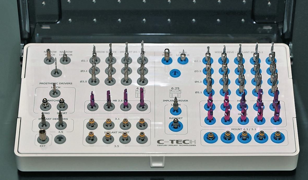 Abb. 20: C-Guide Chirurgie-Kit der Firma C-Tech Implant SRL.
