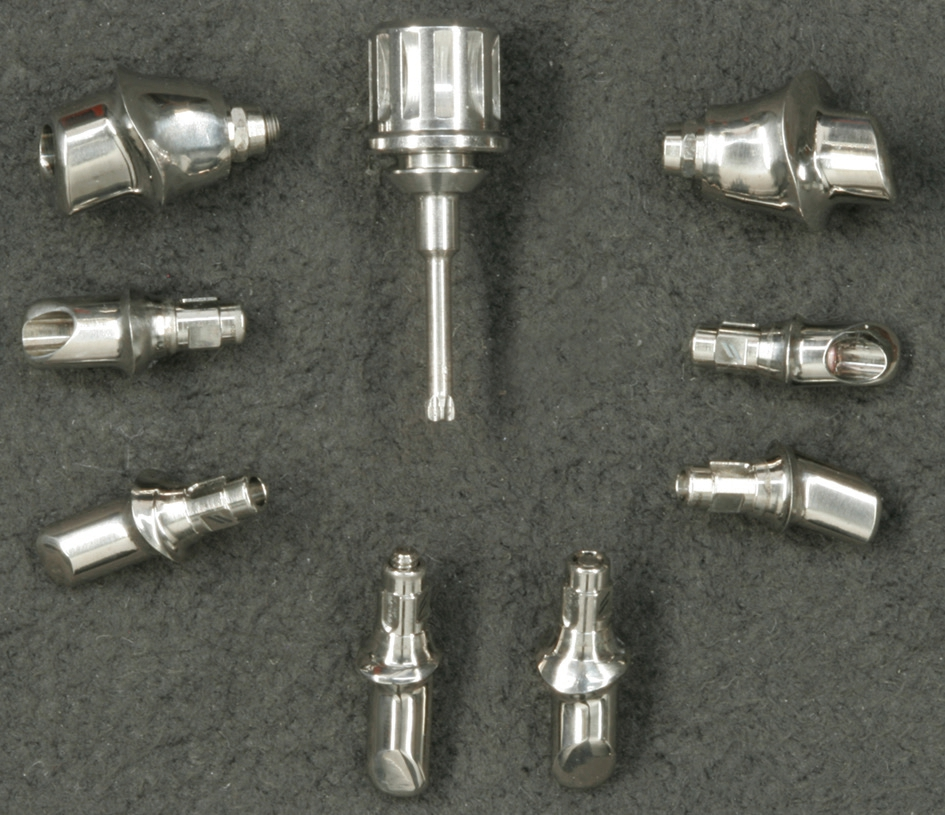 Abb. 21: Gefräste Abutments aus Titan.