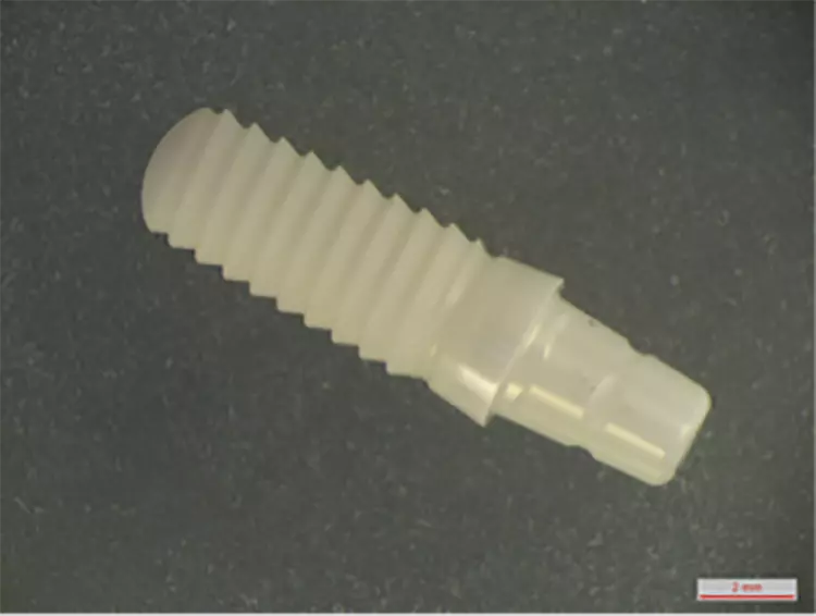 Abb. 6: Intraossäre Oberflächen verschiedener Zirkonoxidimplantate: Übersicht. a: ceramic.implant: Oberfläche gestrahlt, geätzt und getempert (VITA, Bad Säckingen, Deutschland).