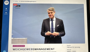 Tagungspräsident Prof. Dr. Thomas Attin (Zürich) führte gewohnt souverän und eloquent durch das spannende Programm. Einwandfreie Übertragung auf das Endgerät iPad….
