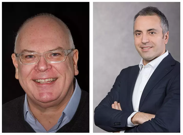 Die Jurymitglieder Dr. Ian Cline vom King´s College (Großbritannien) und Prof. Dr. Gaetano Paolone von der Universität Mailand (Italien).