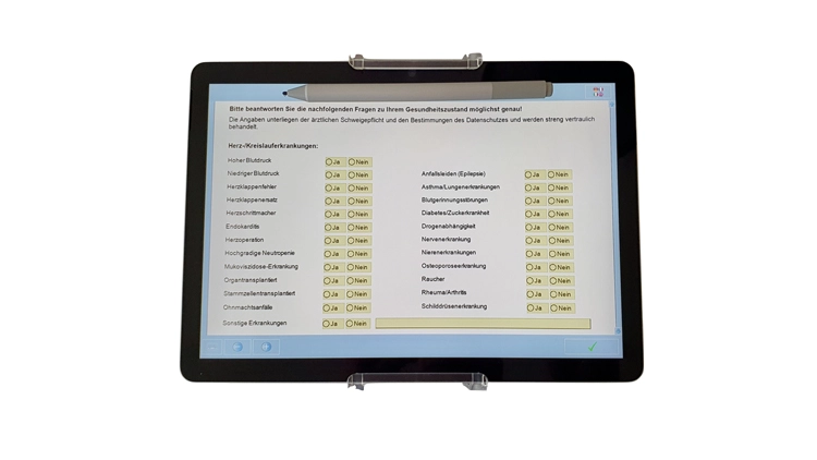 Abb. 2: Digitale Anamnese.
