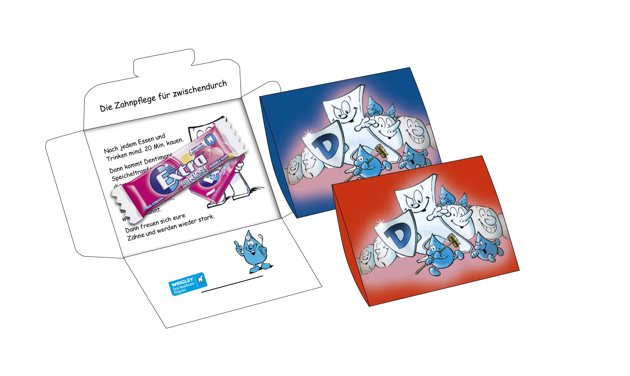 Wrigley´s Extra for Kids Bubble Gum im Dentiman-Design
