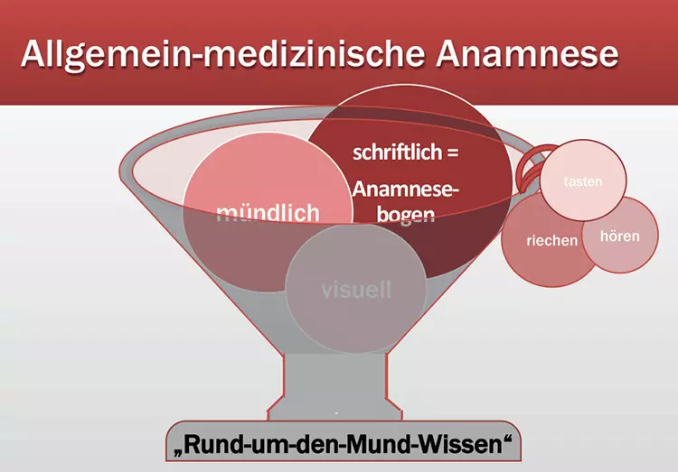 Abb. 1: Allgemein-medizinische Anamnese = „Cocktail“ der Sinne.