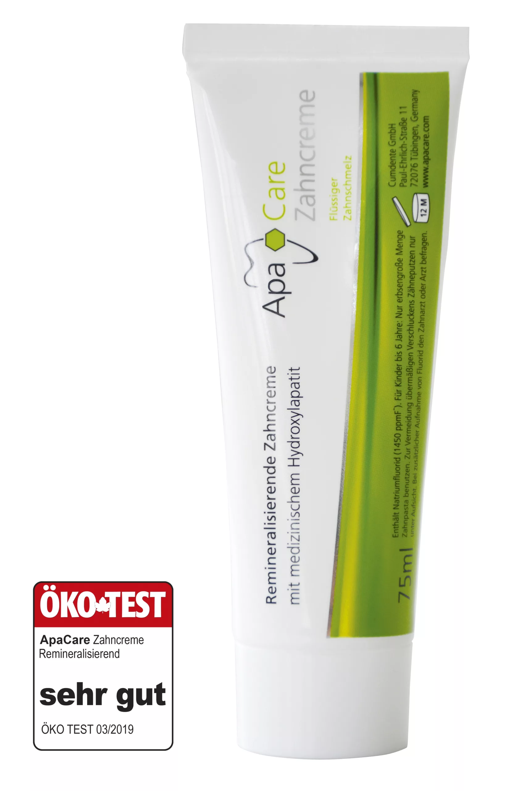 ApaCare Zahncreme aus dem Hause Cumdente.