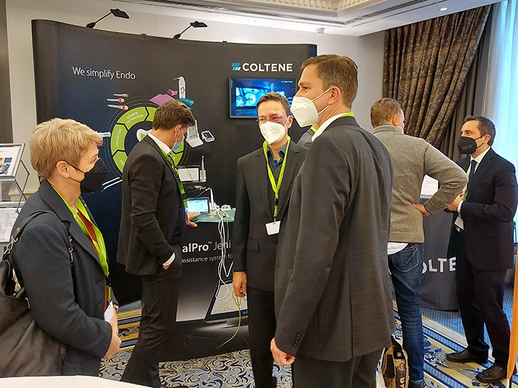 Der Stand von COLTENE war durchgängig gut besucht.