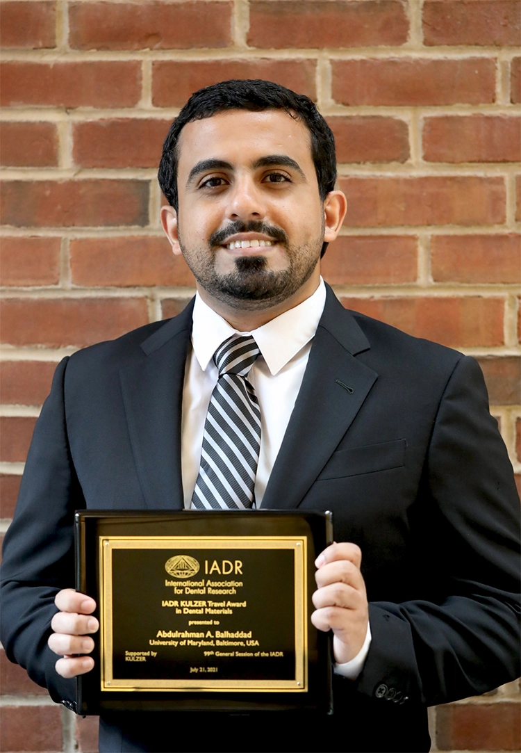 Abdulrahman A. Balhaddad from University of Maryland, Baltimore (USA)