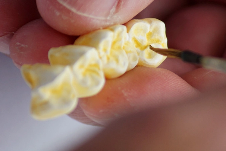 Abb. 13: Eine Farbtiefe wird durch eine feine Dosierung der Farben erreicht.