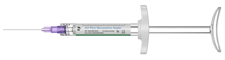 Der AH Plus® Bioceramic Sealer von Dentsply Sirona steht als angemischten Spritze zur Verfügung.