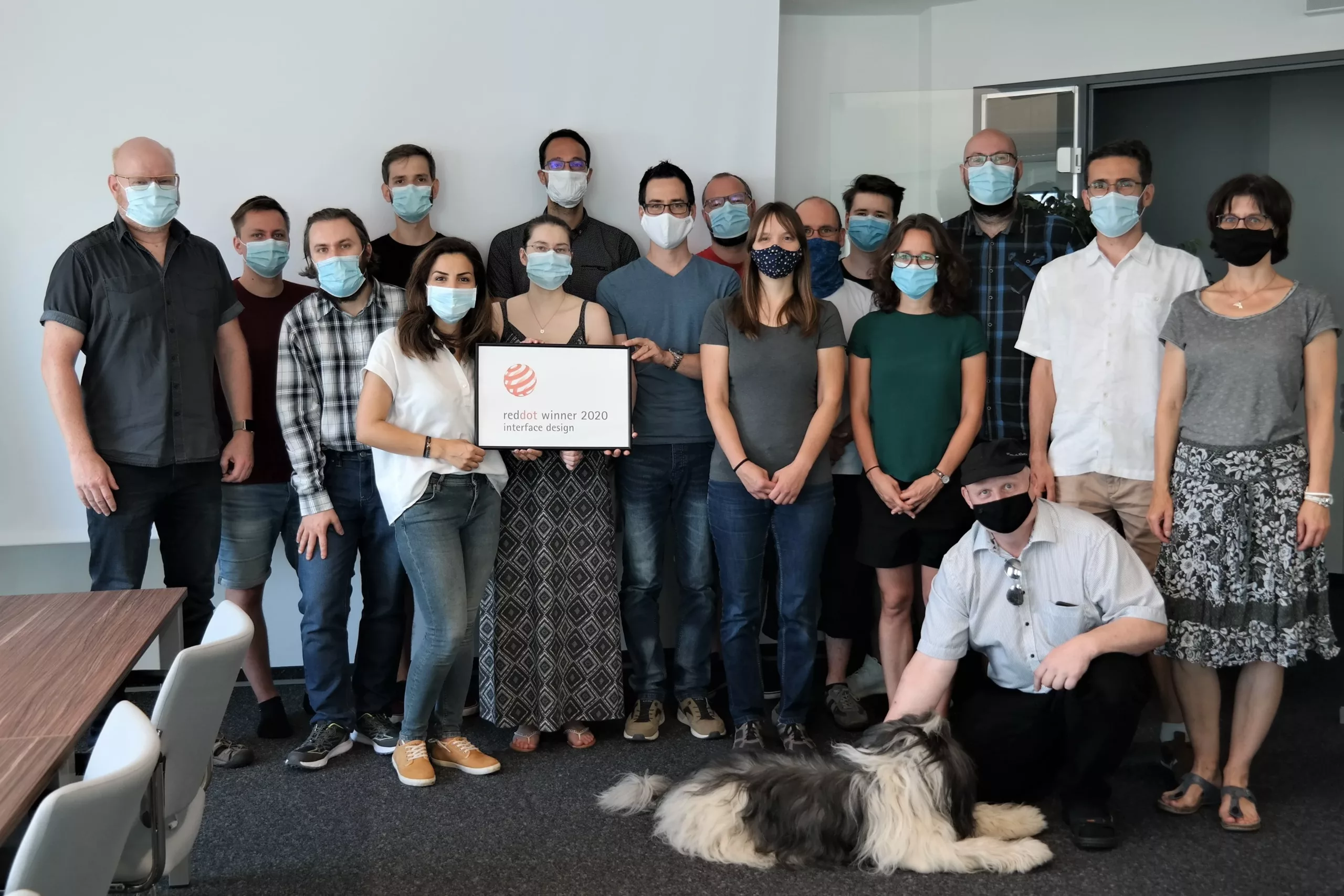 coDiagnostiX-Team mit Red Dot.