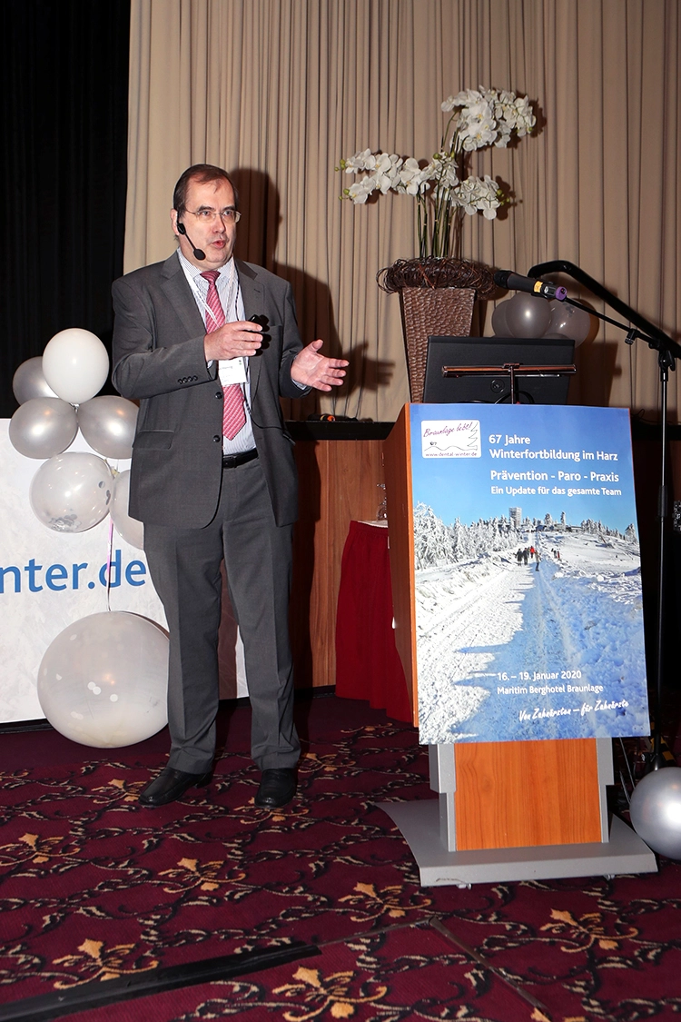 Prof. Matthias Hannig begeisterte mit dem oralen Mikrobiom.