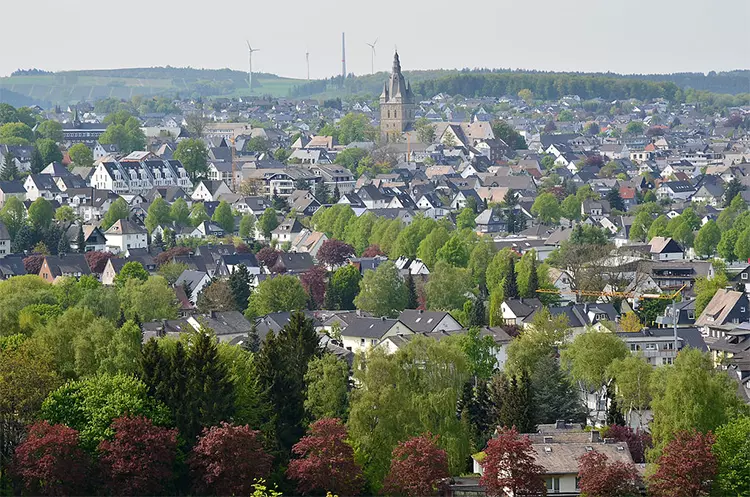 Blick auf Brilon, einer der Partnerstädte des Projekts.