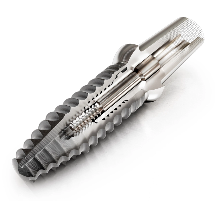 Das CAMLOG® PROGRESSIVE-LINE Implantat basiert auf der bewährten und anwenderfreundlichen Tube-in-Tube® Innenverbindung.