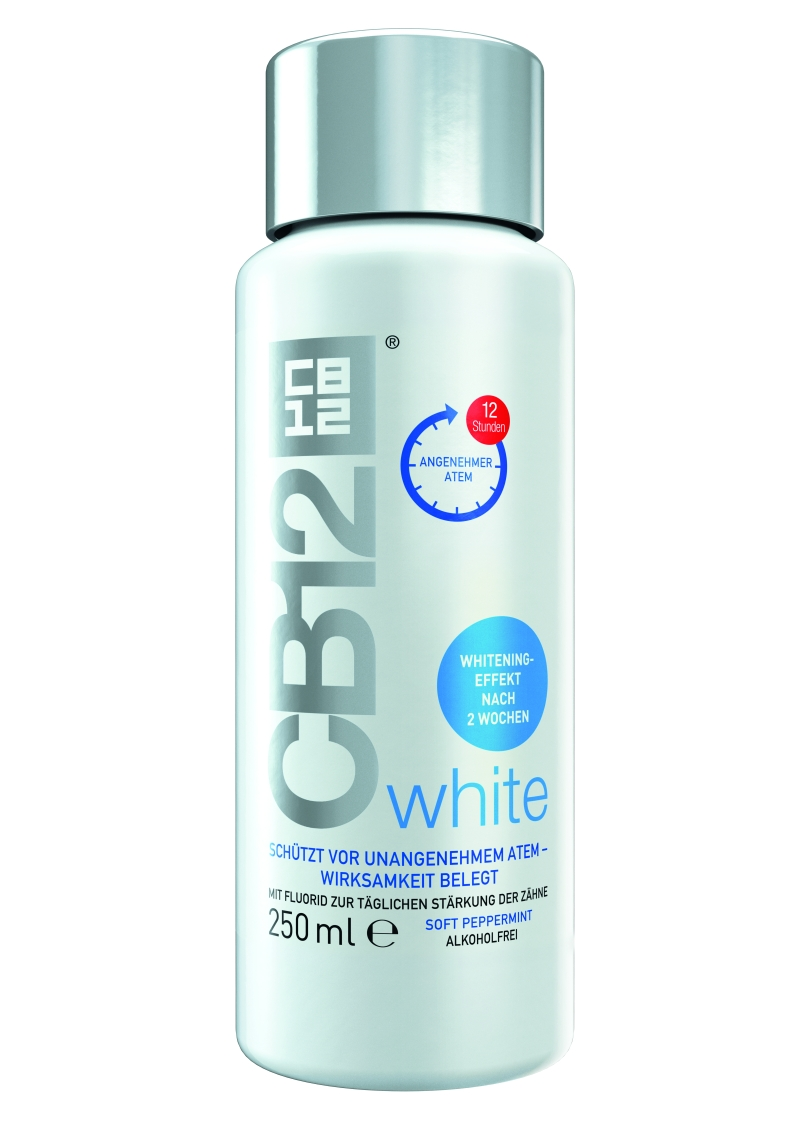 Neu: CB12 White für frischen Atem & weißere Zähne.