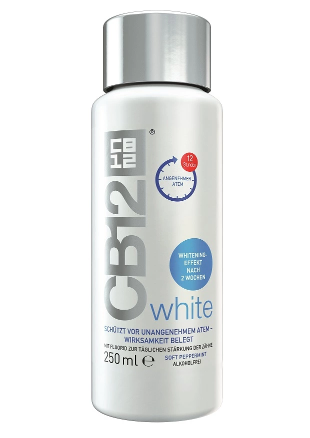 CB12 white – für angenehmen Atem und weißere Zähne.