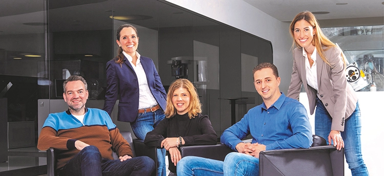Die Mentoren des YOU-Programms (von links): Dr. Axel Otto, Dr. Verena Freier, Ana Pereira, Dr. Marco Hosang und Dr. Fabienne Oberhansl (Hans Peter Theilig fehlt auf dem Bild).
