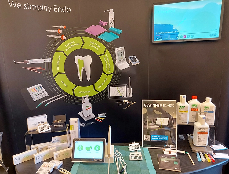 COLTENE Messestand bei der DGET Jahrestagung 2021.