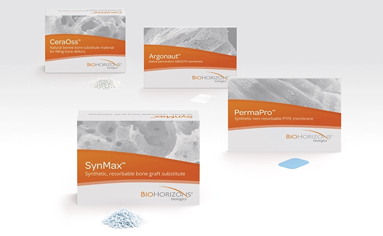 CeraOss® , Argonaut®, PermaPro® und SynMax® ergänzen das Biomaterialien-Portfolio.