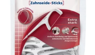 DenTek Complete Clean: Zahnseide, Zahnstocher und Zungenreiniger in einem.