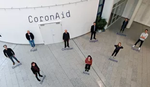 Das Kernteam der Initiative CoronAid (Fotomontage).