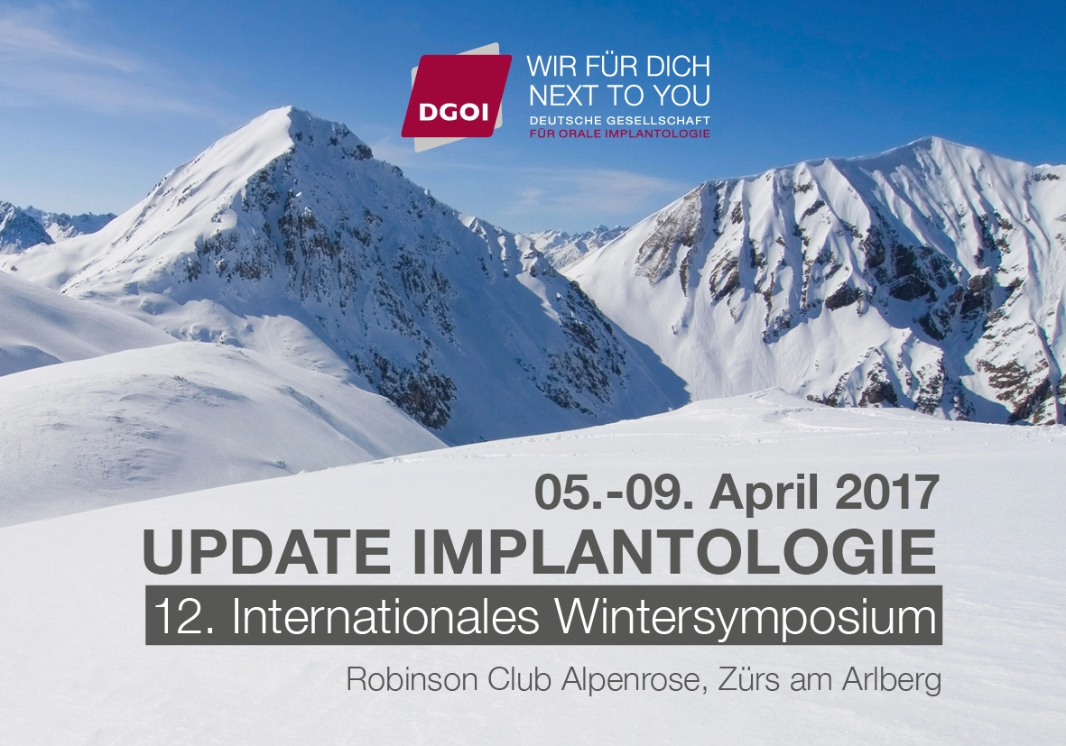 12. Int. Wintersymposium vom 5. bis 9. April 2017 in Zürs am Arlberg