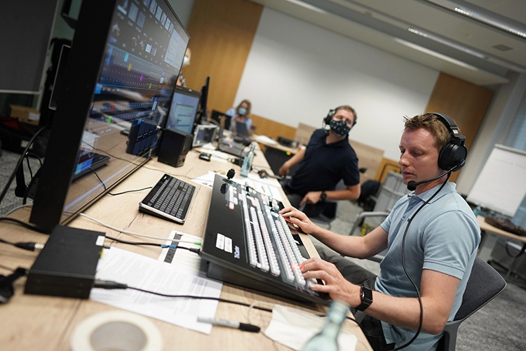 Die Technik sorgte für exzellente Übertragung aller Präsentationen.
